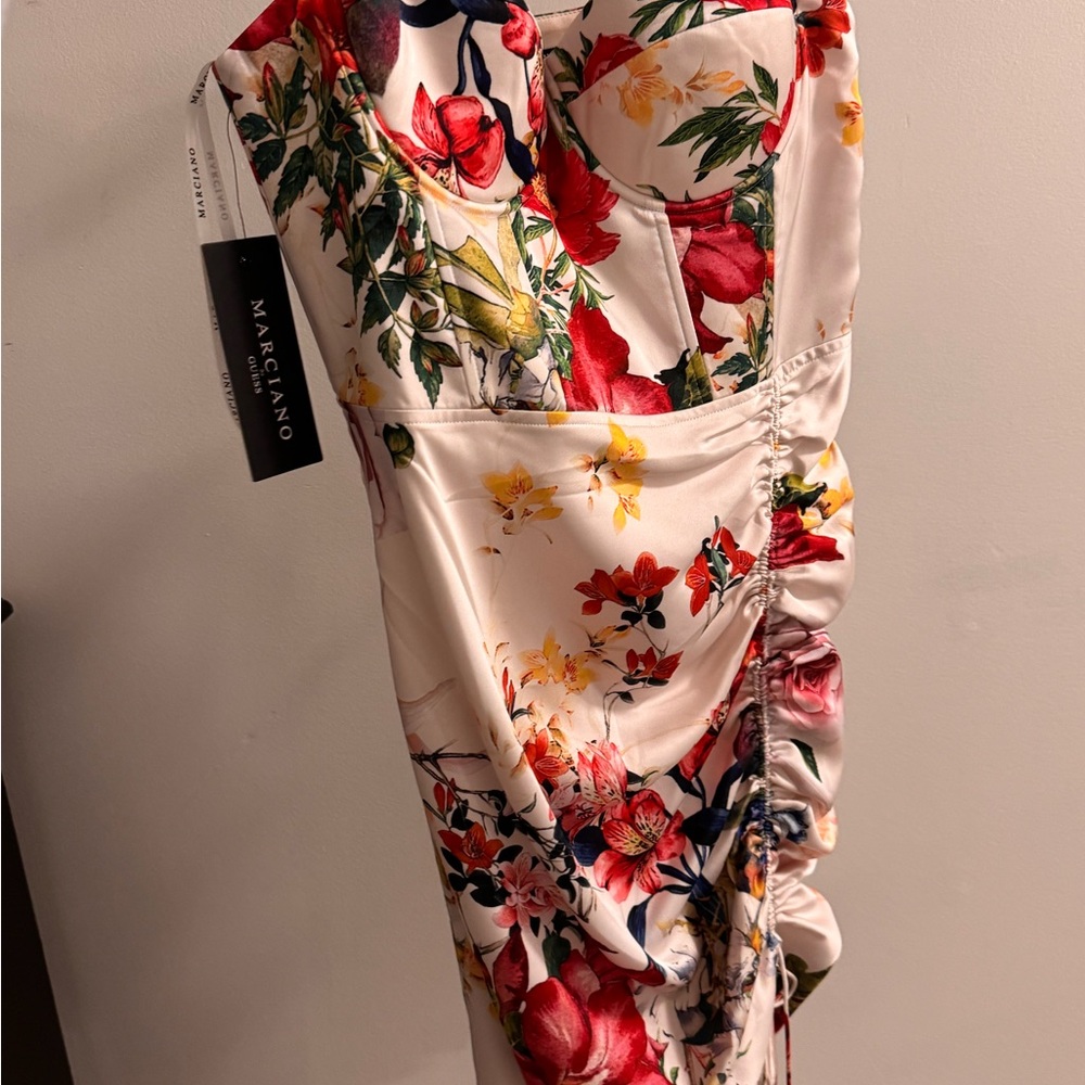 Marciano (Guess) Red and White Garden Dress